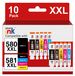Canon 10-voudige verpakking inktpatronen PGI-580/CLI-581 XXL voor Pixma