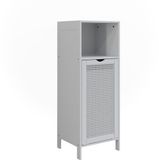 Vicco Liora Halfhoge kast – 36 x 98 cm met wasmand Wit