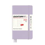 LEUCHTTURM1917 365922 A6 weekplanner en notitieboek met zachte omslag, 12 maanden, lila, Engels