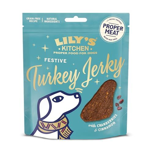 Lily's Kitchen - Zakje feestelijke kalkoenreepjes voor volwassen honden - 70 g