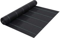 vidaXL Worteldoek Zwart - 2x50m - PP