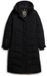 Superdry Lange gewatteerde City Chevron jas Dames Zwart
