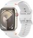 By Qubix Wave Sportband Wit Siliconen Geschikt voor Apple Watch 44mm/45mm/46mm/49mm