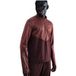 Nike Pacer Winterized Half-Zip Hardloopshirt Heren - donkerrood, brons, Maat XXL