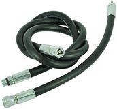 Best Divers Garde standaard/rubber, manometer 105 cm, 7/16 F, 7/16 m, zwart