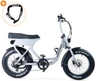 Grandeux Xcite - Vélo électrique Fatbike - 20 pouces - Moteur 250W - Autonomie jusqu'à 80 km - 7 vitesses - Freins à disque hydrauliques - Batterie 480Wh - Gris