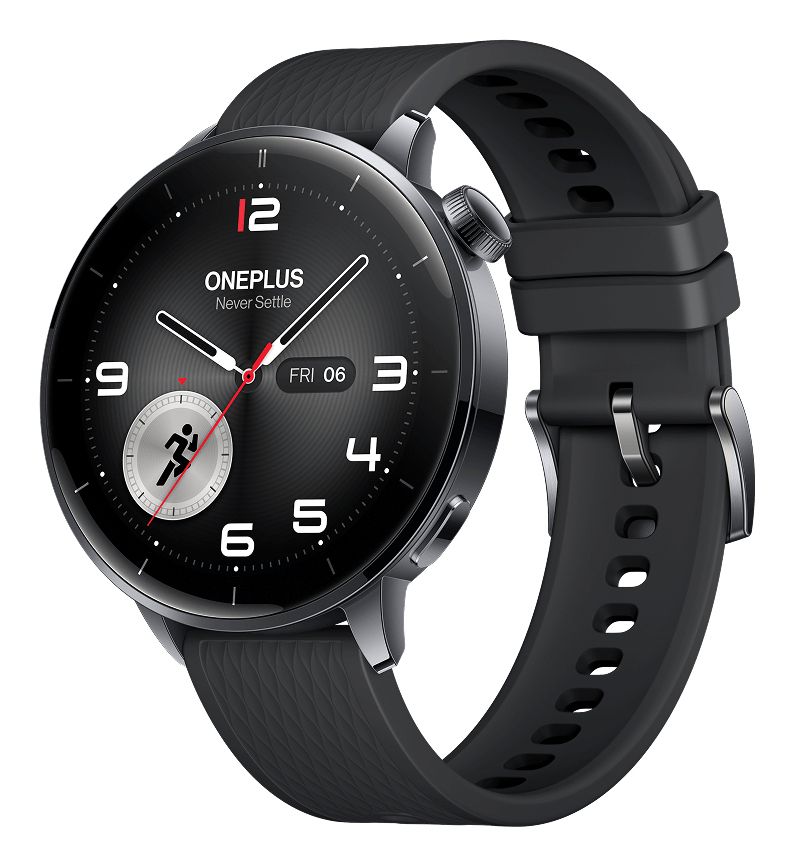 OnePlus Watch 3 43mm Smartwatch - Black Steel