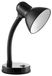 Lampe de bureau, E27, 10W, bras flexible, acier/plastique, noir