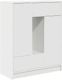 vidaXL Dressoir met laden en deuren, wit, 73 x 31 x 90 cm