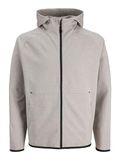 JACK & JONES Jjebase Sweat Zip Hood Noos Hoodie met ritssluiting voor heren, Lichtgrijs chinees