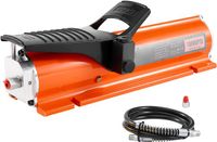 Shanghaimuxinmuyeyouxiangongsi Pompe hydraulique à air, réservoir de 0,69 L de 689 bar, boîtier métallique, pompe à pied pneumatique avec pédale, sortie d'huile Npt16,66 mm, pour machines de précision et applications aérospatiales