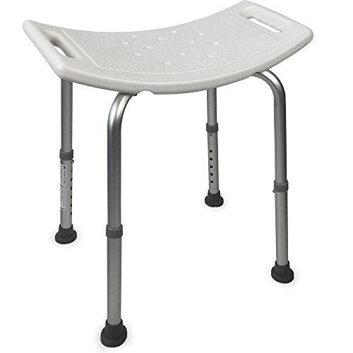 Mobiclinic Douche/toiletstoel San Fermín - In hoogte verstelbaar met ergonomische zitting en anti-slip doppen