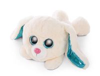 Nici Glubschis Liggende Konijn Wollidot Knuffel 25 Cm Blauw