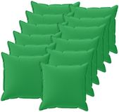 vidaXL - Kussensloop - 12 stuks - Houten - Groen - 50 x 50 cm - Polyester