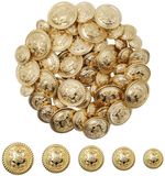 Neikafan 50 stuks gouden metalen knopen