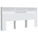 VidaXL Tête de lit 200x19x103,5 cm Blanc