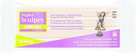 Sculpey Super Sculpey Living Doll - Light Beige - 454g