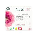 Naty tampons Mini, 100% biologisch katoen, Lichte flow, 18 stuks