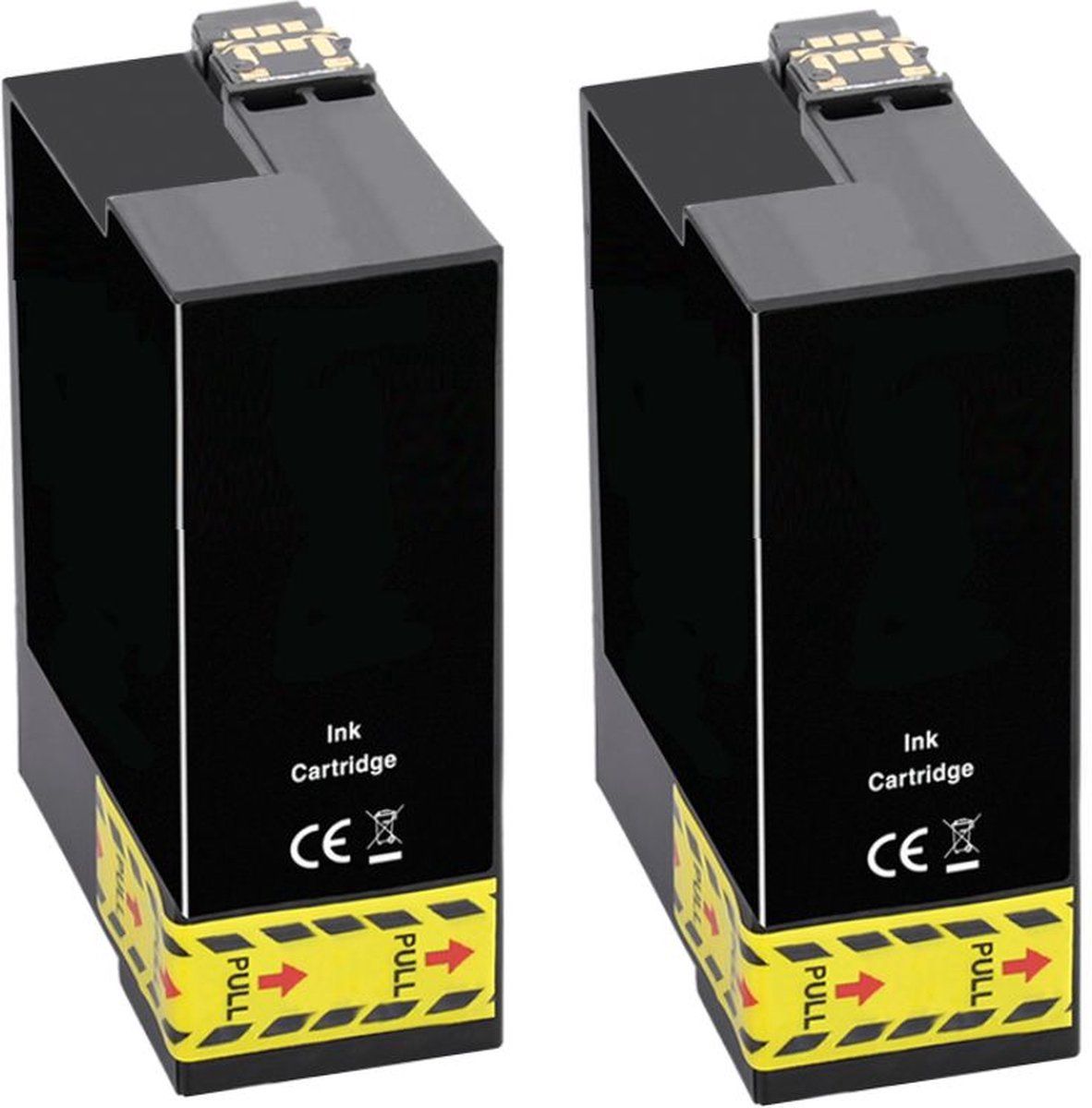 InktDL Dualpack compatible zwarte inktcartridges geschikt voor Epson WorkForce Pro WF-3725DWF en WF-3720DWF