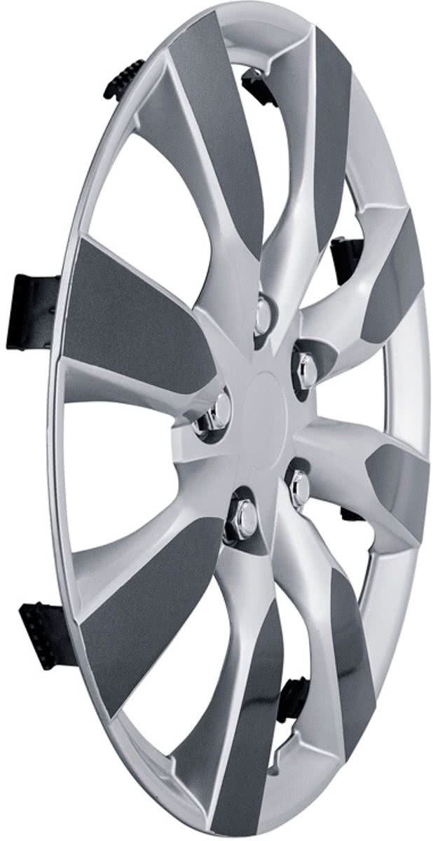 AutoStyle 4-Delige Wieldoppenset Arkansas 16-inch Zilver/gunmetal