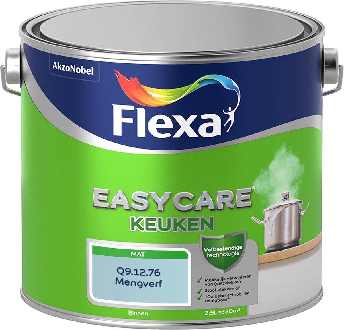FLEXA Easycare Muurverf - Keuken - Mat - Mengkleur - Q9.12.76 - 2,5 liter