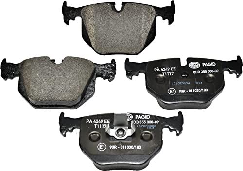HELLA PAGID 8DB 355 008-091 Remblokkenset - T1117 - Dikte: 17.2mm - Remsysteem: Teves - Geschikt voor slijtage waarschuwingscontact - voor o.a. ALPINA / BMW / LAND ROVER