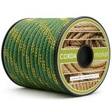 Cordamarket Driza 10 mm, uniseks touw voor volwassenen, geel/groen, 10 mm tot 15 m