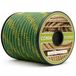 Cordamarket Driza 10 mm, uniseks touw voor volwassenen, geel/groen, 10 mm tot 15 m