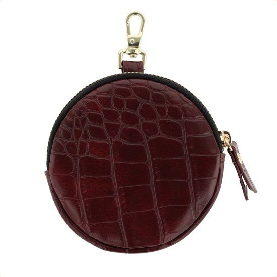 Selencia Mini Pouch - Sleutelhanger Telefoontasje - Burgundy