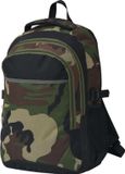 vidaXL Rugzak voor school 40 L zwart en camouflage