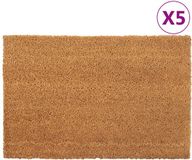 vidaXL Deurmatten - 5 stuks - 40x60 cm - Kokosvezel - Naturel