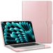 Fintie Hoes compatibel met MacBook Air 15 (M4) 2025 / (M3) 2024 / (M2) 2023, hoogwaardig kunstleer, sleeve folio beschermhoes compatibel met MacBook Air 15,3 inch,Roségoud