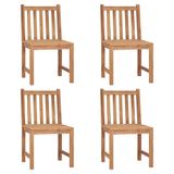 VidaXL Tuinstoelen 6 st massief teakhout