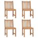 VidaXL Tuinstoelen 6 st massief teakhout