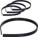 Merkloos / Sans marque Klijn Holland Bv Haarband - 5x - Zwart - 1 cm Breed - Kunststof - Meisjes/Dames - Diadeem - Haaraccessoires