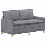 vidaXL - Bank - Lichtgrijs - 156 x 81 x 87,5 cm - Polyester