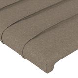 VidaXL Hoofdeind & Voeteind Taupe 2000 mm Polyester, Hout