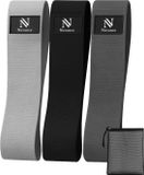 Nuvance Weerstandsbanden Set Inclusief Draagtas - 3 Delige Set - Resistance Band - Fitness Elastiek - eBook met extra oefeningen
