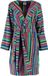 Cawö korte dames badjas badstof met capuchon multicolor maat 38
