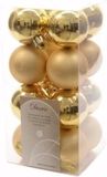 Decoris Christmas Gold Kerstballen Goud Mix 4 cm 16 stuks