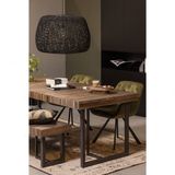 WOOOD Finca Opbergkast - Zwart - 210x110x40 cm - Industrieel