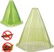 Relaxdays plantenhoedjes - set van 12 - tegen vorst - 22 cm - groen
