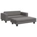 VidaXL Banc pour enfants avec repose-pieds 100x50x30 cm similicuir gris