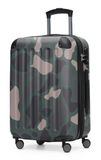 HAUPTSTADTKOFFER - Spree - 4 dubbele wielen handbagage hardshell uitbreidbare koffer 55 cm trolley, 42 liter, Camouflage