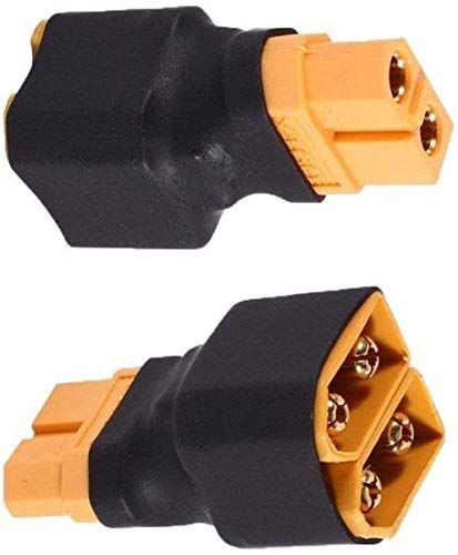 YUNIQUE NEDERLAND - 2 stuks parallel adapter zonder kabel voor RC Lipo accu (1 vrouwelijk 2 stekkers naar XT60)