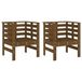 VidaXL Tuinstoelen 2 stuks Grenenhout Bruin
