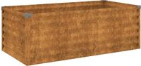 vidaXL Verhoogde tuinbak 100x50x36 cm cortenstaal