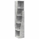 vidaXL Hoekkast 27,5x27x140cm Bewerkt Hout Beton Grijs