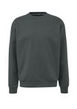 QS - Mannen - Sweatshirt met geborduurd logo - Olijfgroen - Katoen - Maat L