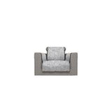 Italian Bed Linen Glamour antislip bankovertrek van polyester, made in Italy, donkergrijs 1 plaats